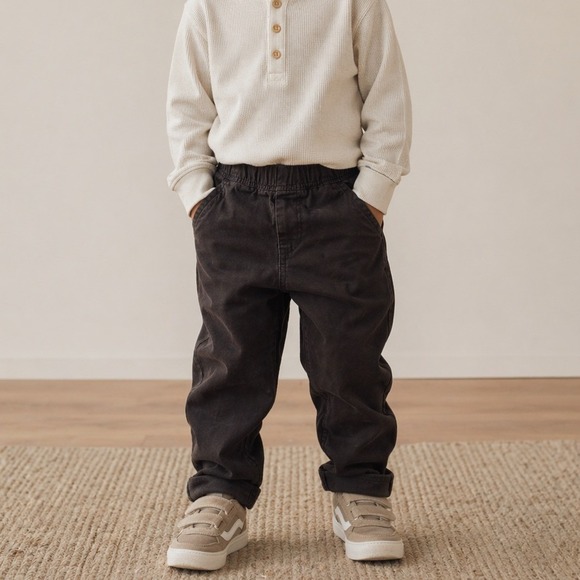 Carhartt Other - Carhartt Toddler Boys 3T Brown Canvas Cotton Elastic Waist Work Pants